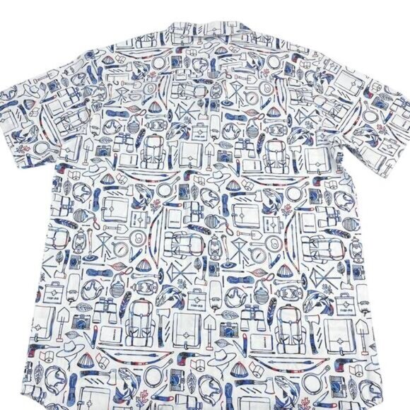 NWT COLUMBIA Men's Rapid Rivers Printed Short Sleeve Shirt Sz Small - Picture 9 of 9